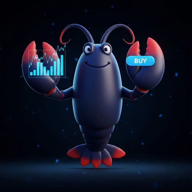 OpenClawTrader lobster mascot trading crypto